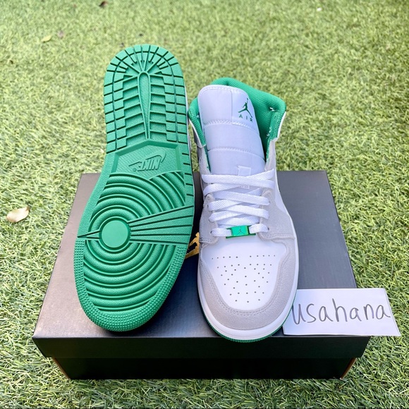 Nike air Jordan 1 Mid grey green - Picture 4 of 4